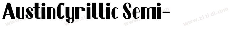 AustinCyrillic Semi字体转换